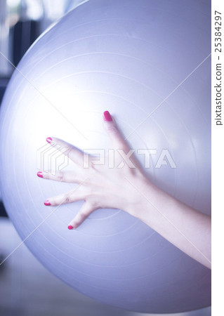 Gym exercise pilates ball Gym exercise pilates ball 25384297