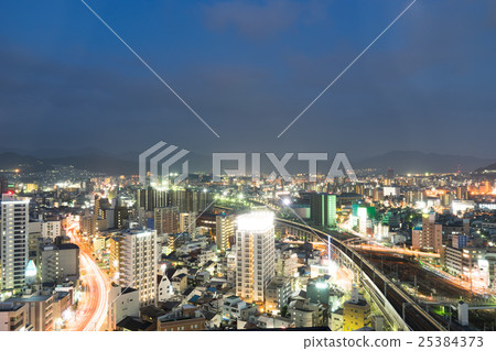 Night view east of Hiroshima station adjacent hotel 25384373