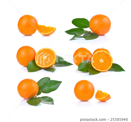 Orange slice isolated on white background 25385940