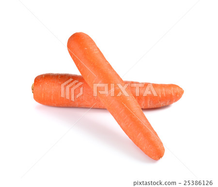 fresh carrots isolated on white background fresh carrots isolated on white background 25386126