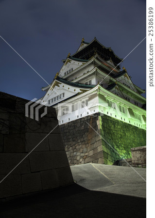 大阪城燈亮起 25386199