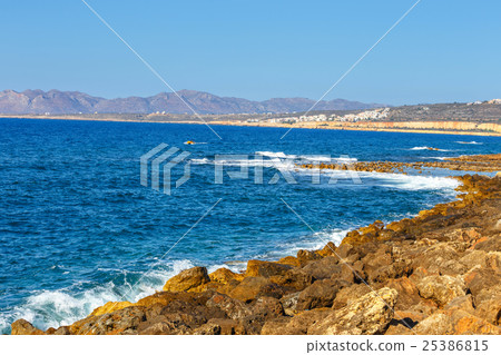 Coast of Crete island near Chania in Greece 25386815