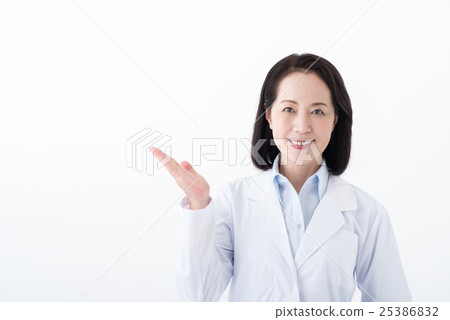 Female doctor sensei white costume 25386832