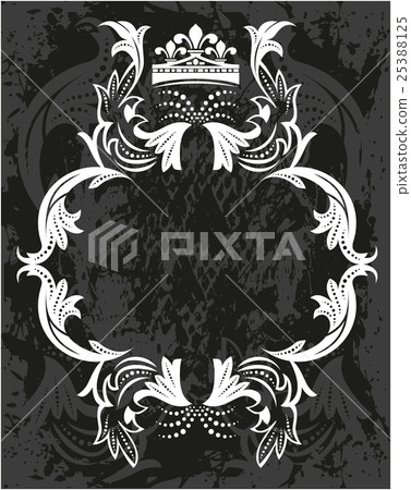 Decorative frame with crown Decorative frame with crown 25388125