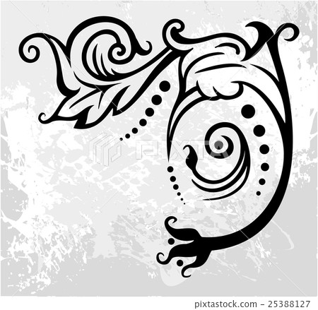 Vintage floral elements for design. Vintage floral elements for design. 25388127