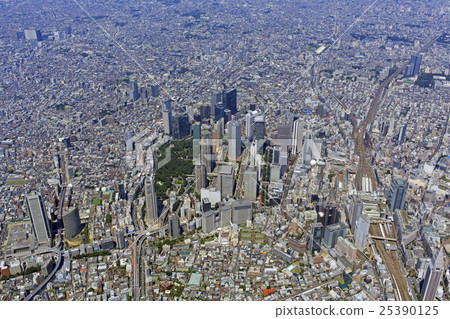 Shinjuku Tall Building Group / Aerial Shot Shinjuku Tall Building Group / Aerial Shot 25390125
