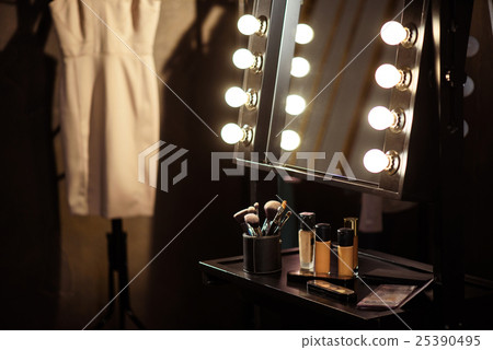 Make-up products and dress backstage 25390495