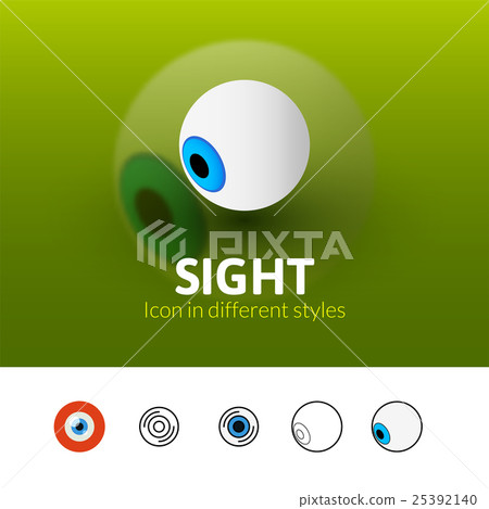 Sight icon in different style 25392140