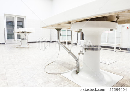 Autopsy tables in morgue Autopsy tables in morgue 25394404