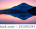Mt. Fuji at the evening and Lake Yamanaka 25395291