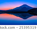Mt. Fuji at the evening and Lake Yamanaka 25395319