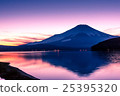 Mt. Fuji at the evening and Lake Yamanaka 25395320