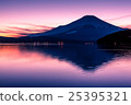 Mt. Fuji at the evening and Lake Yamanaka 25395321
