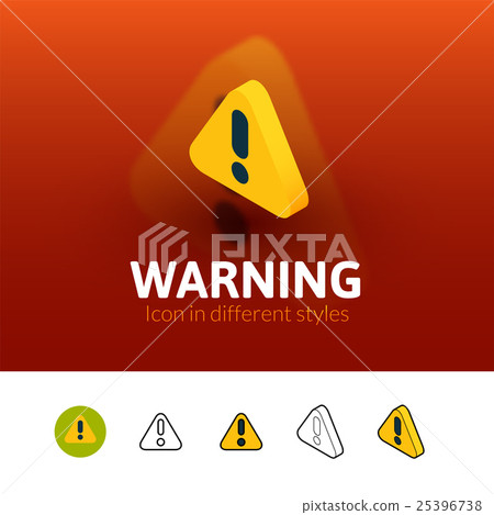 Warning icon in different style Warning icon in different style 25396738