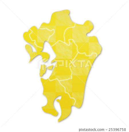 Kyushu Maps - Stock Illustration [25396758] - PIXTA