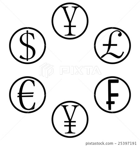 Currency basket icons 25397191