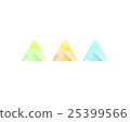 Abstract watercolor triangles 25399566