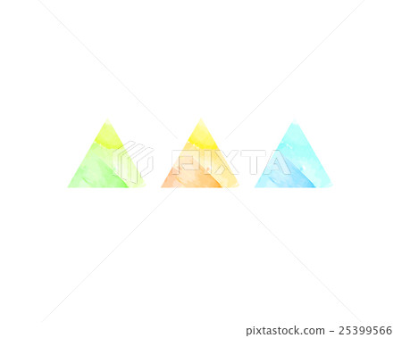 Abstract watercolor triangles 25399566