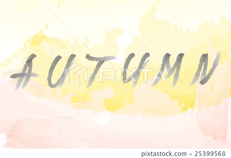 Autumn background and lettering 25399568