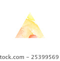 Abstract watercolor triangle 25399569