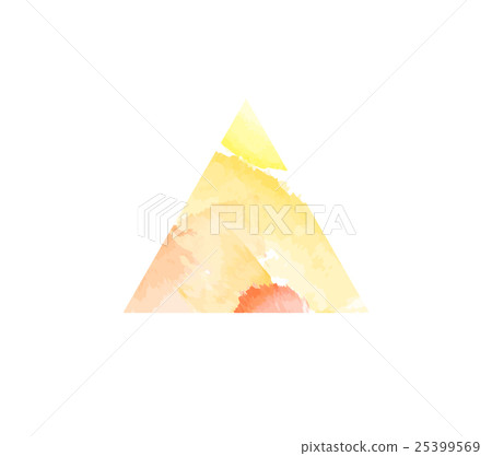 Abstract watercolor triangle Abstract watercolor triangle 25399569