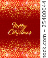 Merry Christmas holiday template with sparkles 25400044