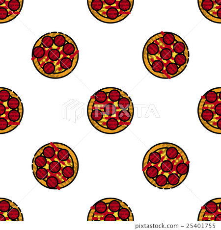 Pizza flat pattern Pizza flat pattern 25401755