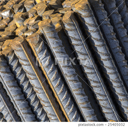 Background texture of steel rods Background texture of steel rods 25405032