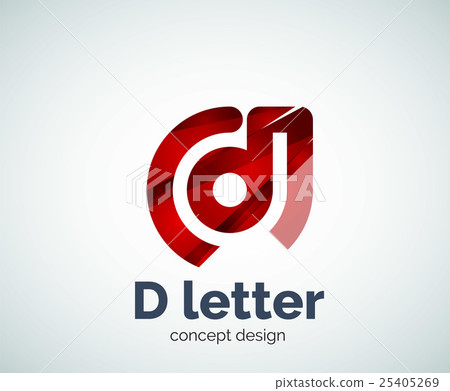 Vector D letter concept logo template Vector D letter concept logo template 25405269