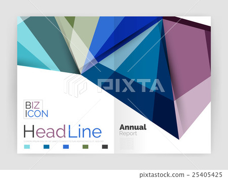 Business abstract geometric financial report 25405425