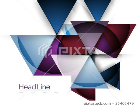 Glossy glass modern triangle layout Glossy glass modern triangle layout 25405479