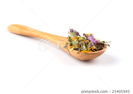 Dried herbal tea leaves 25405945