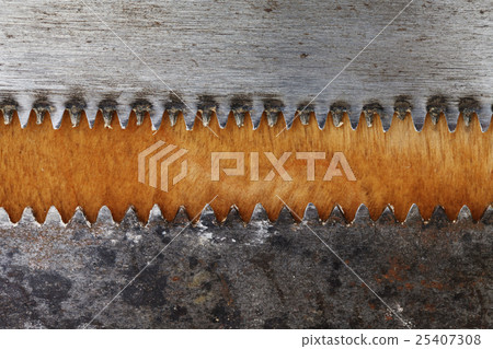 wood and saw blades, industrial grunge abstract 25407308