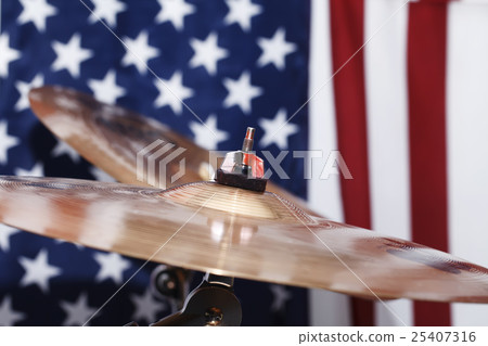 drums, cymbals, against the backdrop of the drums, cymbals, against the backdrop of the 25407316