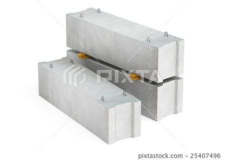 stack of foundations concrete blocks 25407496