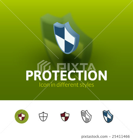 Protection icon in different style Protection icon in different style 25411466