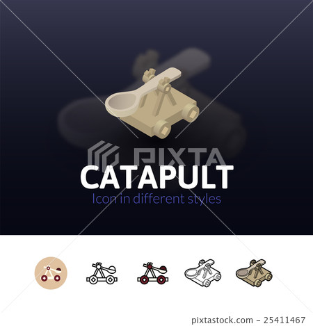 Catapult icon in different style Catapult icon in different style 25411467