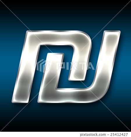 Colorful 3D font on dark background: currency symbol - Israeli new shekel (high resolution 3D CG rendering ∕ coloring illustration) Colorful 3D font on dark background: currency symbol - Israeli new shekel (high resolution 3D CG rendering ∕ coloring illustration) 25412427