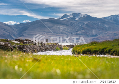 Tso Moriri Lake with Great Himalayan Range Tso Moriri Lake with Great Himalayan Range 25413632