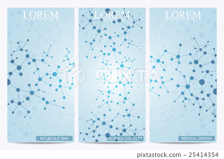 Set of modern vector flyers. Abstract background 25414354