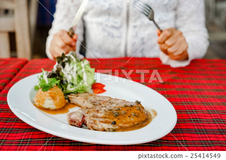 Pork chop steak Pork chop steak 25414549