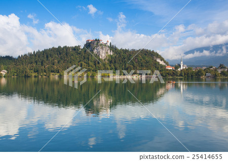 Famous castle on the Bled lake 25414655