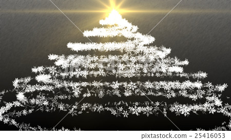 雪水晶樹聖誕樹 25416053