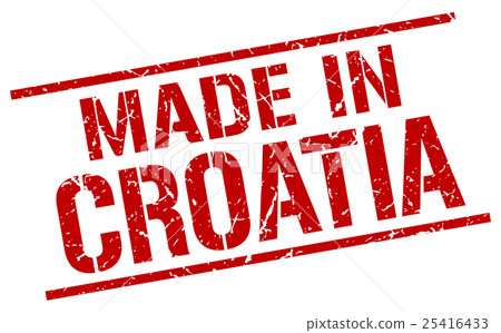made in Croatia stamp made in Croatia stamp 25416433