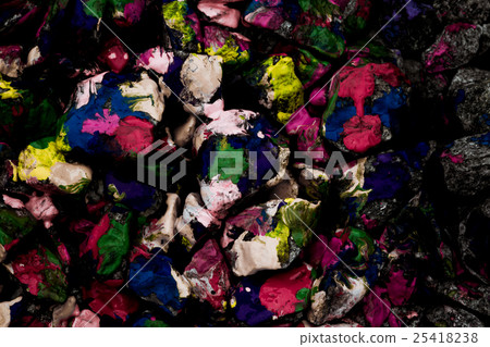 many colored stones with paint many colored stones with paint 25418238