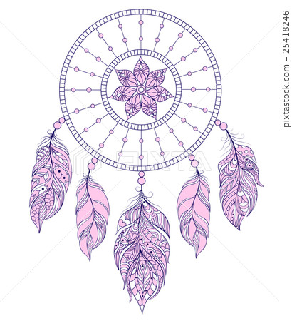 dreamcatcher on white background 25418246