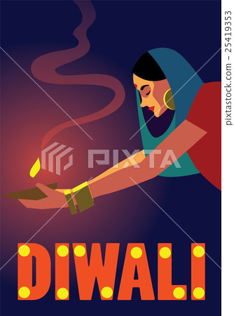 Happy Diwali Celebration. 25419353