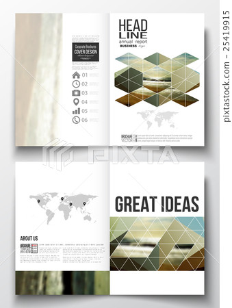 Set of business templates for brochure, magazine Set of business templates for brochure, magazine 25419915
