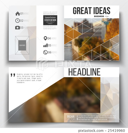 Set Of Annual Report Business Templates For - Stock Illustration ...