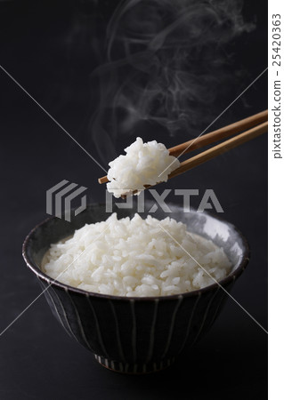 Rice with white rice Rice with white rice 25420363